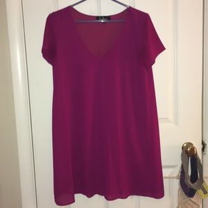 Lulus freestyle shift dress in wine